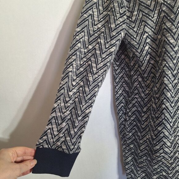 Jones New York Womens Open Front Cardigan Jacket Chevron Knit Chunky Small P - Picture 4 of 13